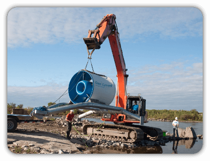 Testing of Clean Current bottom mounted turbine